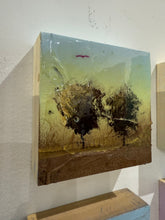 Load image into Gallery viewer, Shane Townley Glass Box mixed media on Wood Panel 5"X5" Joshua Tree