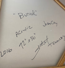 Load image into Gallery viewer, "BURIED" 36'x72" Oil on Canvas Art Painting Signed by Contemporary artist Shane Townley