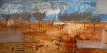 Load image into Gallery viewer, Townley- "COME ON IN" Contemporary Landscape art 36"x72"