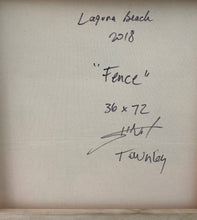 Load image into Gallery viewer, Townley-"FENCE" 36"x72" Contemporary Landscape Art