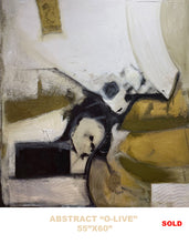 Load image into Gallery viewer, “O-LIVE” Shane Townley contemporary modern abstract 60&quot;X55&quot; Mixed Media on canvas

