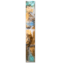 Load image into Gallery viewer, Abstract 72&quot;X12&quot; on wood panel #222 mixed media Townley
