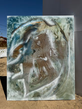 Load image into Gallery viewer, “Gold Sand of the Land” abstract contemporary mixed media by Shane Townley artist
