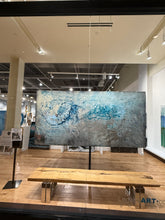 Load image into Gallery viewer, “Dial” Shane Townley contemporary modern abstract 110&quot;X60&quot; Framed Mixed Media on canvas
