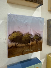 Load image into Gallery viewer, Shane Townley Glass Box mixed media on Wood Panel 5&quot;X5&quot; Joshua Tree #3
