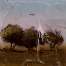 Load image into Gallery viewer, Shane Townley Glass Box mixed media on Wood Panel 5&quot;X5&quot; Joshua Tree #3
