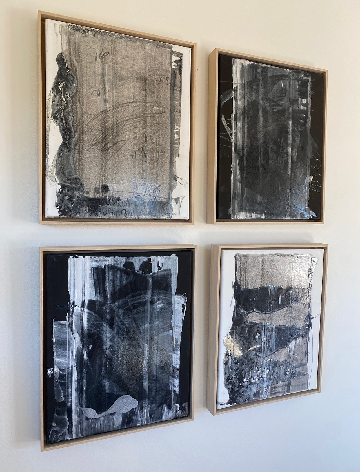 “4 Piece Metallic Series” Shane Townley contemporary modern abstract (4) 17