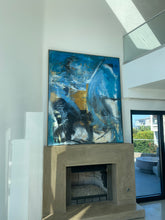 Load image into Gallery viewer, &quot;Laguna Blue Abstract&quot; Original 72X60&quot; Oil on Canvas by SHANE TOWNLEY 2024
