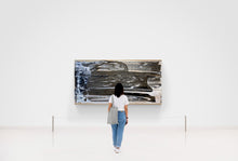 Load image into Gallery viewer, “Abstract 409” Shane Townley contemporary modern abstract 72&quot;X36&quot; Framed Mixed Media on Wood Panel
