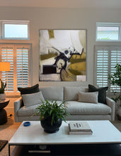 Load image into Gallery viewer, “O-LIVE” Shane Townley contemporary modern abstract 60&quot;X55&quot; Mixed Media on canvas
