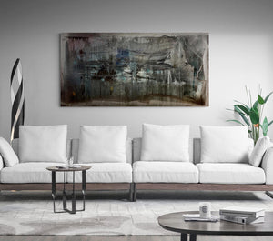 "The Move"  72"X36"  Acrylic on Canvas  2021  mid-century modern signed by Townley