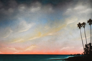 "Heisler Laguna Beach"  Oils 104"X60" 2013 Contemporary modern painting Laguna Beach Art