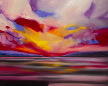 Load image into Gallery viewer, &quot;Down the lake&quot;  48&quot;X60&quot;  Oils on Canvas  2021  mid-century modern signed by Townley
