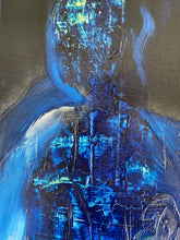 Load image into Gallery viewer, &quot;Blue - One Day you will see me&quot; Oil on canvas, 72&quot;x60&quot;, 2020 Signed
