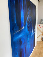 Load image into Gallery viewer, &quot;Blue - One Day you will see me&quot; Oil on canvas, 72&quot;x60&quot;, 2020 Signed
