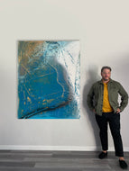 Vote Series #12 by Abstract New York Artist Shane Townley 60”X48