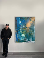 Vote Series #5 by Abstract New York Artist Shane Townley 60”X48