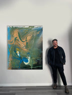 Vote Series #8 by Abstract New York Artist Shane Townley 60”X48