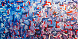 "Flow" Signed by Townley, Original Oil on Canvas 72"X36"